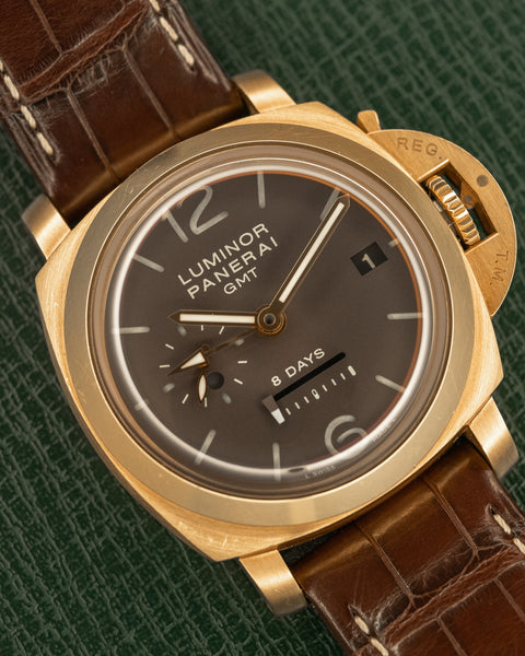Luminor 1950 8-Days GMT Oro Rosa PAM00289 Rose Gold 44mm