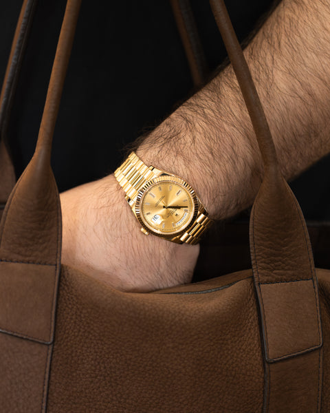 Day-Date 228238 Yellow Gold Champagne Diamond Dial President 40mm