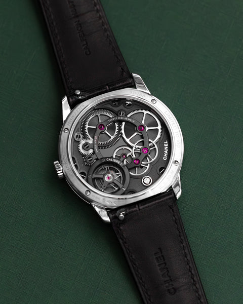 Monsieur De Chanel Jump Hour H6597 Platinum 40mm