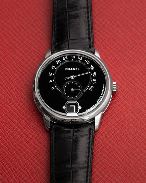 Monsieur De Chanel Jump Hour H6597 Platinum 40mm