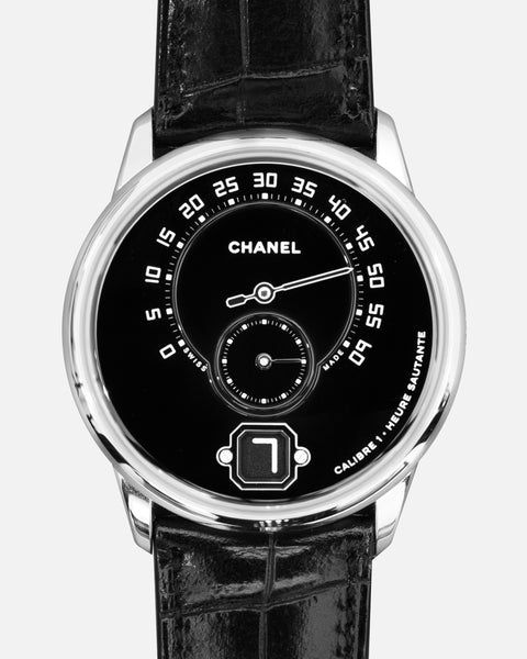 Monsieur De Chanel Jump Hour H6597 Platinum 40mm